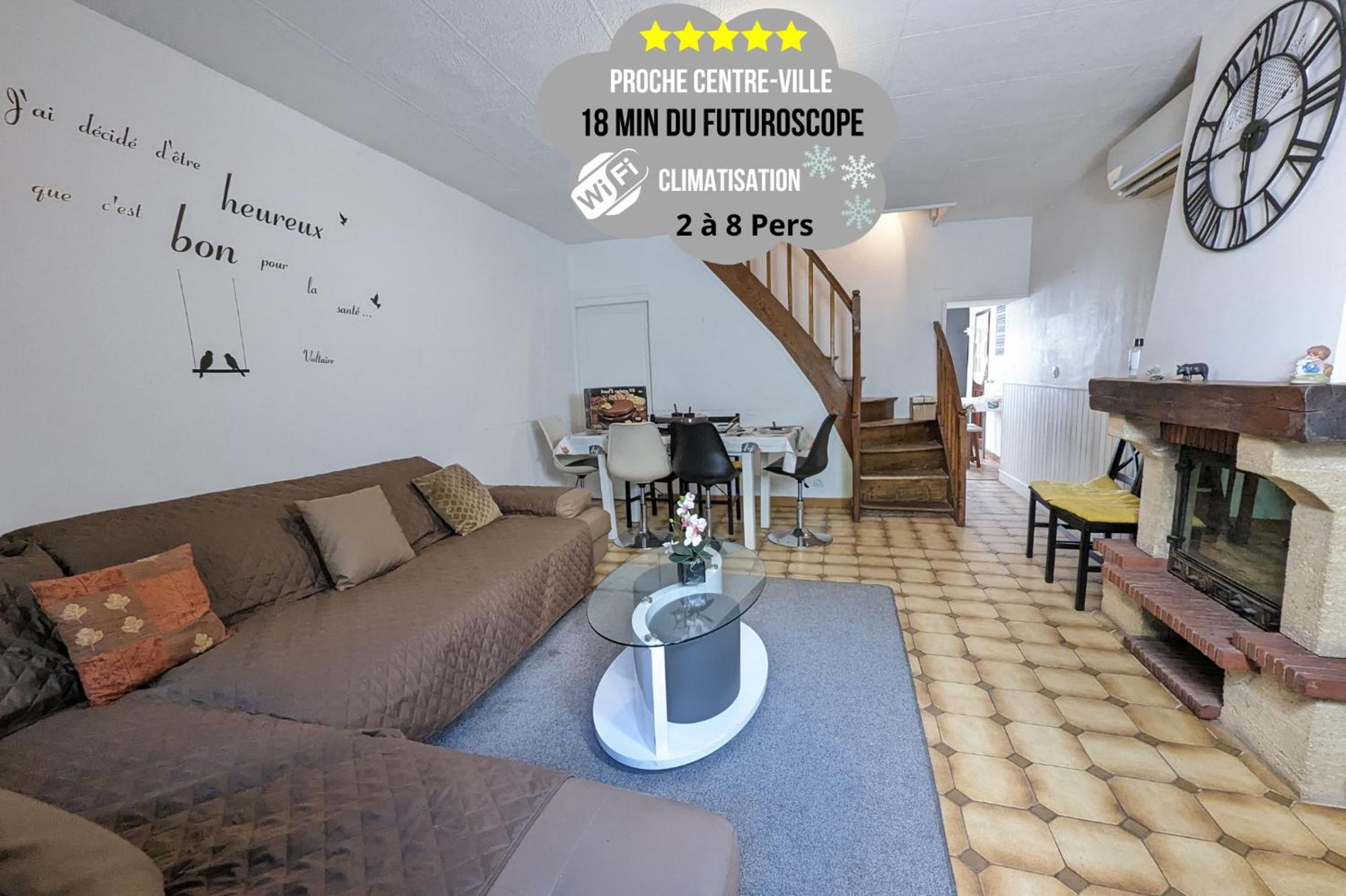 פואטייה Maison Et Appartements D'Anatole France Proche Centre-Ville, Universite - Chu, Patinoire Et Futuroscope מראה חיצוני תמונה